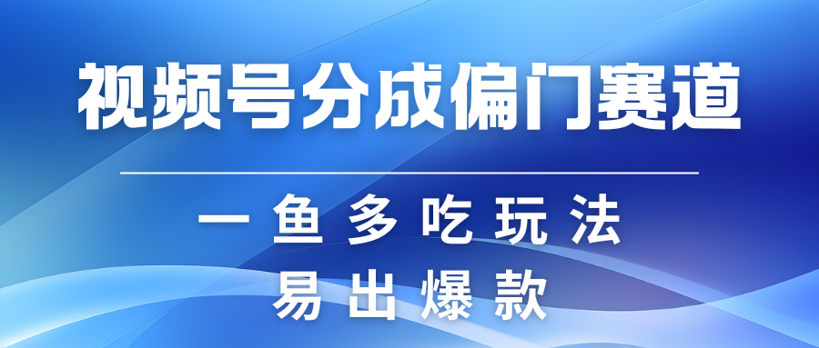 视频号创作者分成计划偏门类目，容易爆流，实拍内容简单易做-天孤无涯网