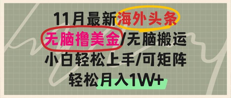 （13390期）海外头条，无脑搬运撸美金，小白轻松上手，可矩阵操作，轻松月入1W+-天孤无涯网