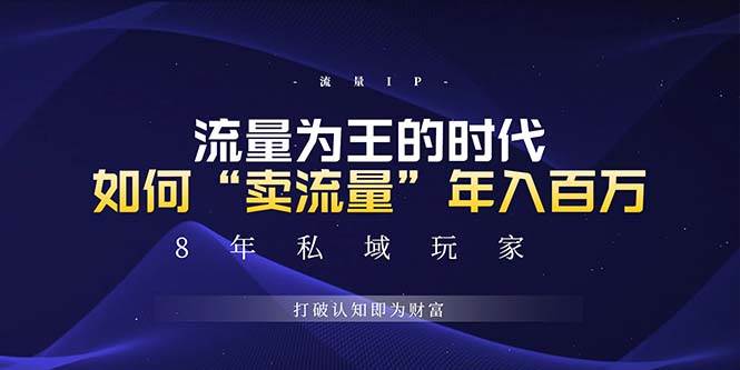 （13433期）未来如何通过“卖流量”年入百万，跨越一切周期绝对蓝海项目-天孤无涯网