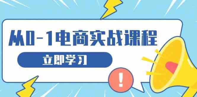 从零做电商实战课程，教你如何获取访客、选品布局，搭建基础运营团队-天孤无涯网
