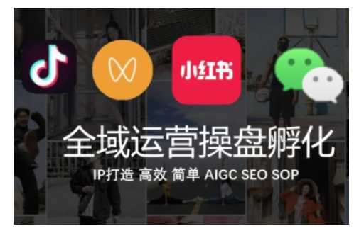 全域运营操盘(抖音+私域+小红书)，IP打造高效简单-天孤无涯网