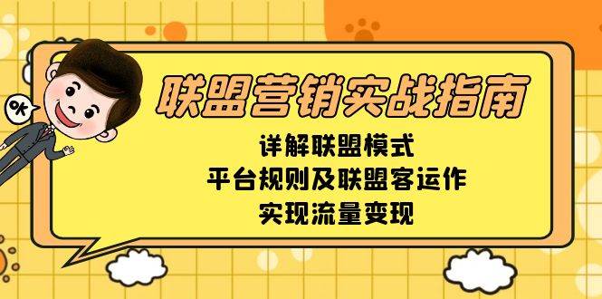 联盟营销实战指南，详解联盟模式、平台规则及联盟客运作，实现流量变现-天孤无涯网
