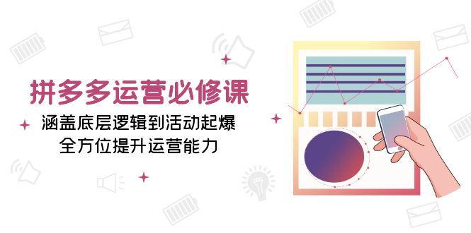 （13647期）拼多多运营必修课：涵盖底层逻辑到活动起爆，全方位提升运营能力-天孤无涯网