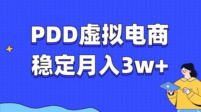 （13801期）PDD虚拟电商教程，稳定月入3w+，最适合普通人的电商项目-天孤无涯网