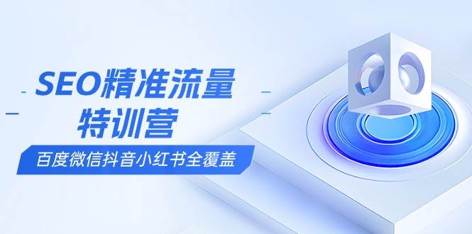（13851期）SEO精准流量特训营，百度微信抖音小红书全覆盖，带你搞懂搜索优化核心技巧-天孤无涯网