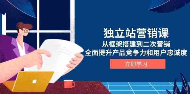 独立站营销课，从框架搭建到二次营销，全面提升产品竞争力和用户忠诚度-天孤无涯网