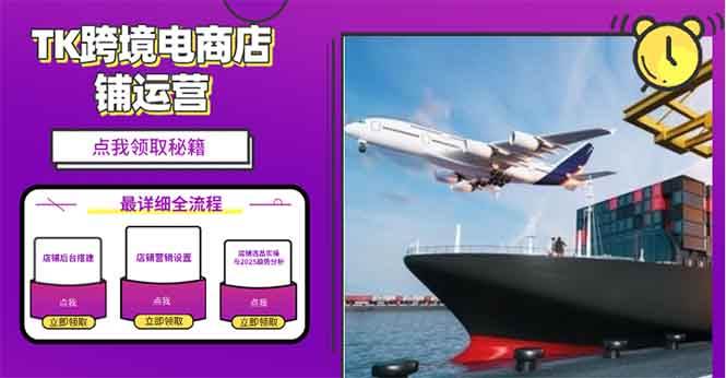 （13951期）2025TK电商选品趋势0到1店铺搭建最全实操讲解，轻松在家把货卖出国-天孤无涯网