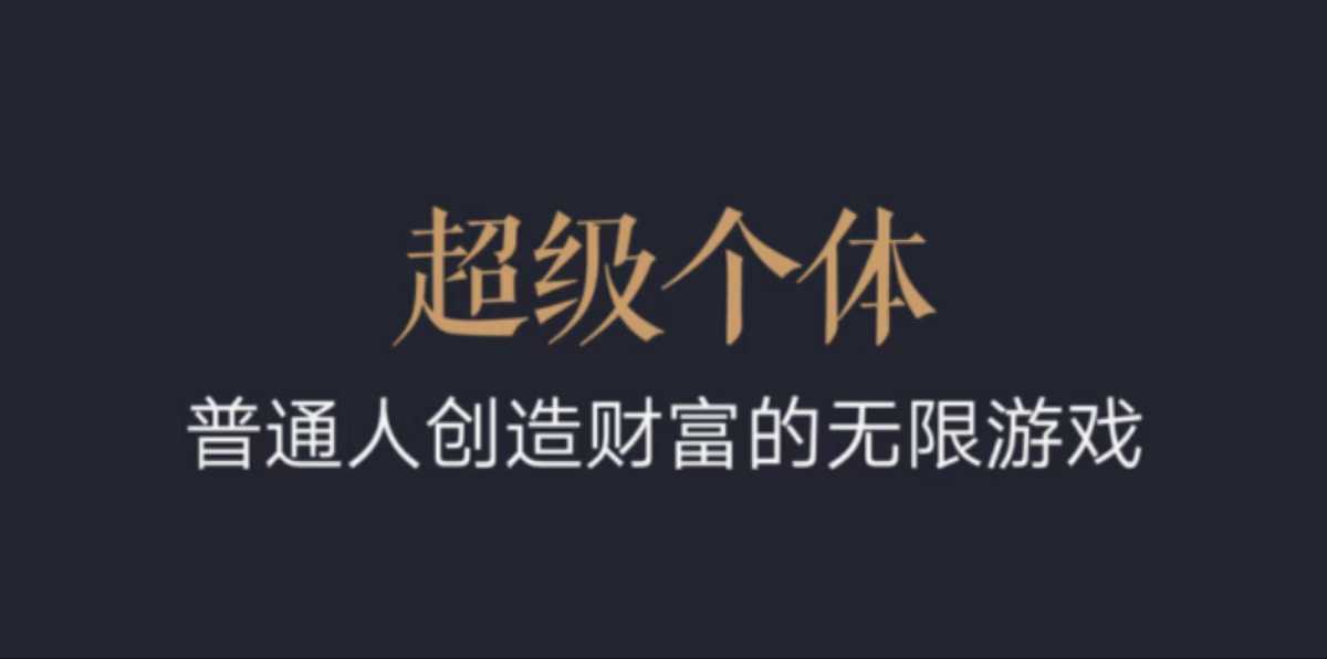 超级个体：2024-2025翻盘指南，普通人创造财富的无限游戏-天孤无涯网