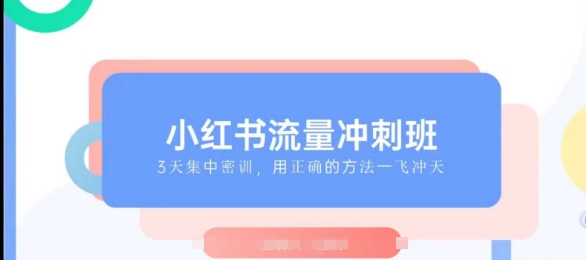 小红书流量冲刺班2025，最懂小红书的女人，快速教你2025年入局小红书-天孤无涯网