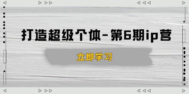 （14014期）打造 超级个体-第6期ip营：商业认知,产品设计,成交演练,解决知识变现难题-天孤无涯网