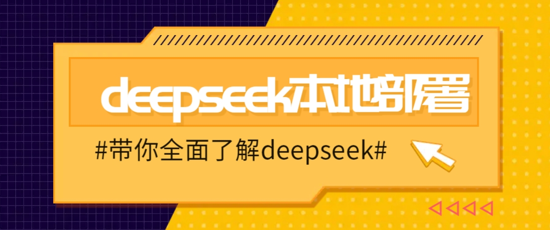 DeepSeek本地部署详细教程，轻松将deepseek部署到你的电脑上-天孤无涯网