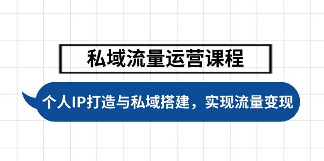 私域流量运营课程，个人IP打造与私域搭建，助力学员实现流量变现-天孤无涯网