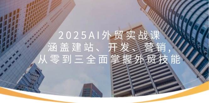 （14135期）2025AI外贸实战课：涵盖建站、开发、营销, 从零到三全面掌握外贸技能-天孤无涯网