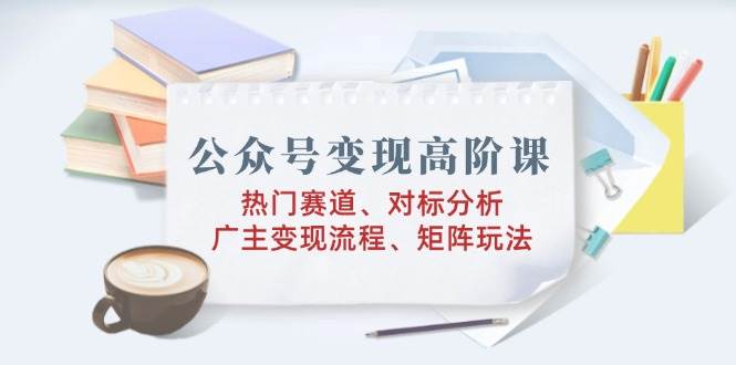 公众号变现高阶课：热门赛道、对标分析、广告主变现流程、矩阵玩法-天孤无涯网